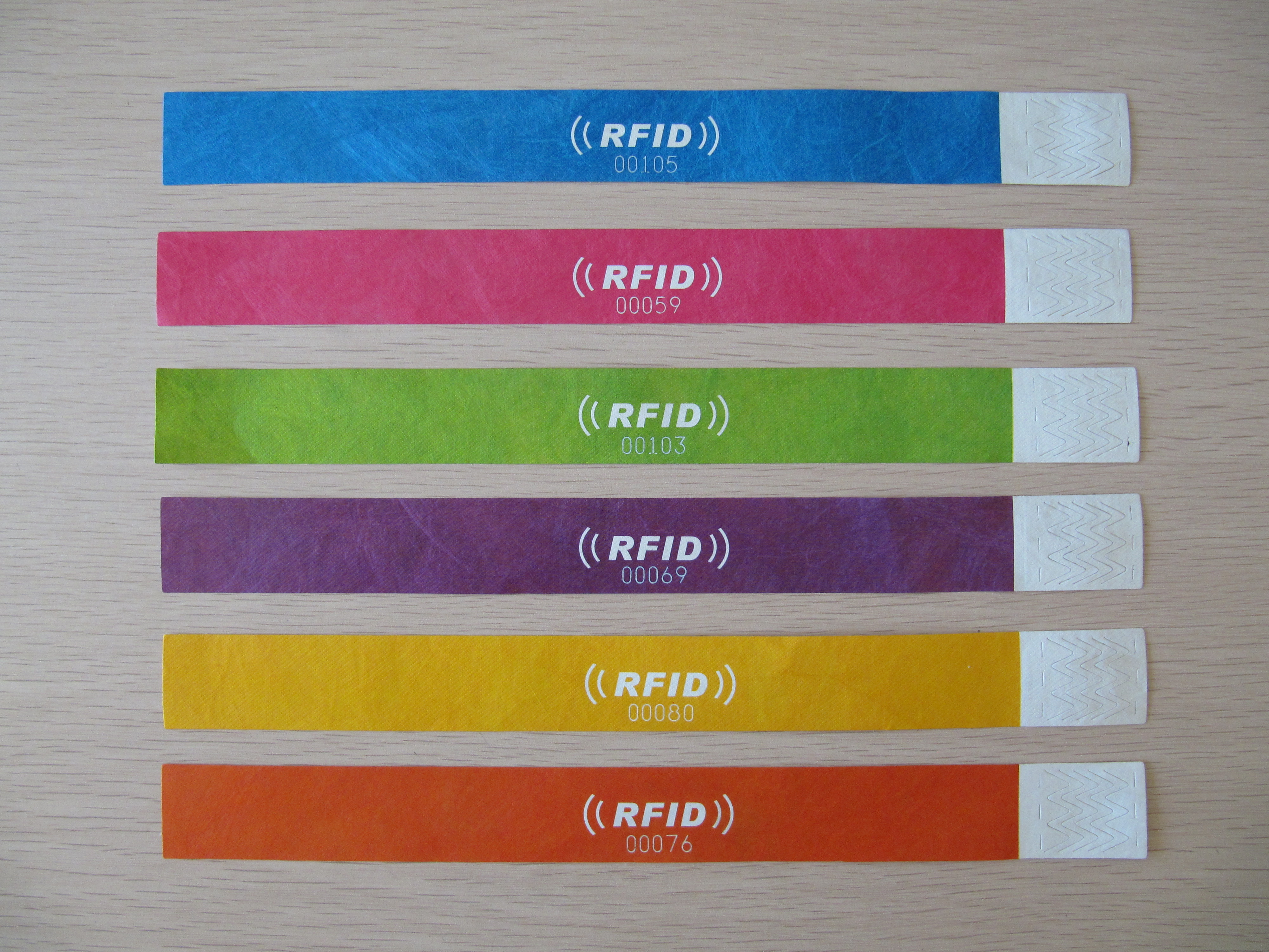 RFID NFC Paper wristbands