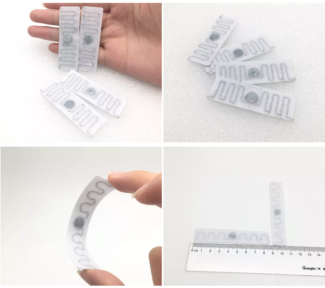 Tamaño de etiqueta textil RFID